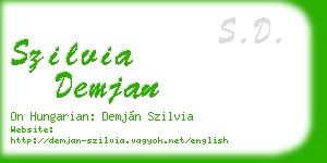 szilvia demjan business card
